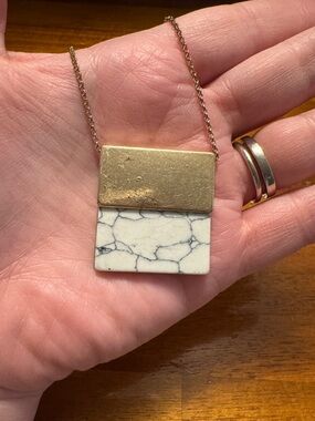 Howlite Geometric Necklace